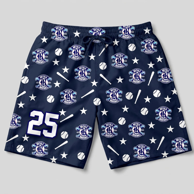Royals Custom Athletic Shorts - Design 2