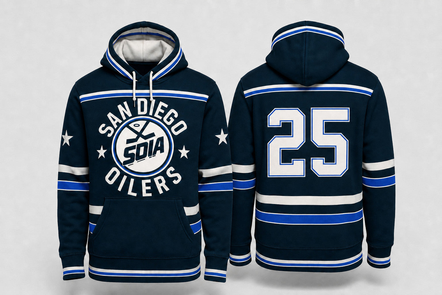SAN DIEGO OILERS Custom Hoodie