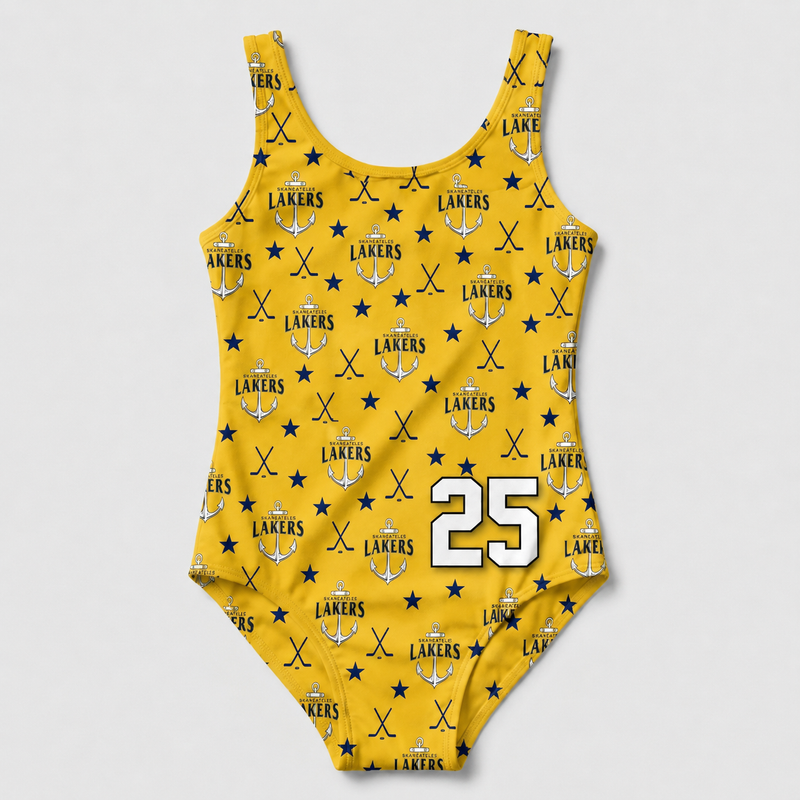 Skaneateles Lakers Custom Swim Trunks - Design 2