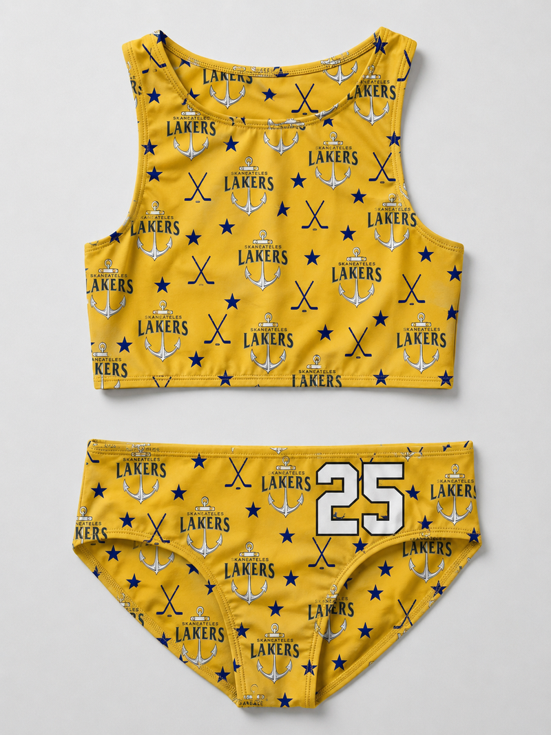 Skaneateles Lakers Custom Swim Trunks - Design 3