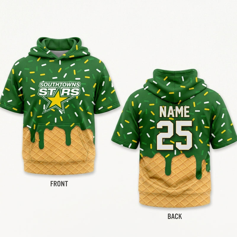 Southtowns Stars Custom Half Sleeve Hoodie