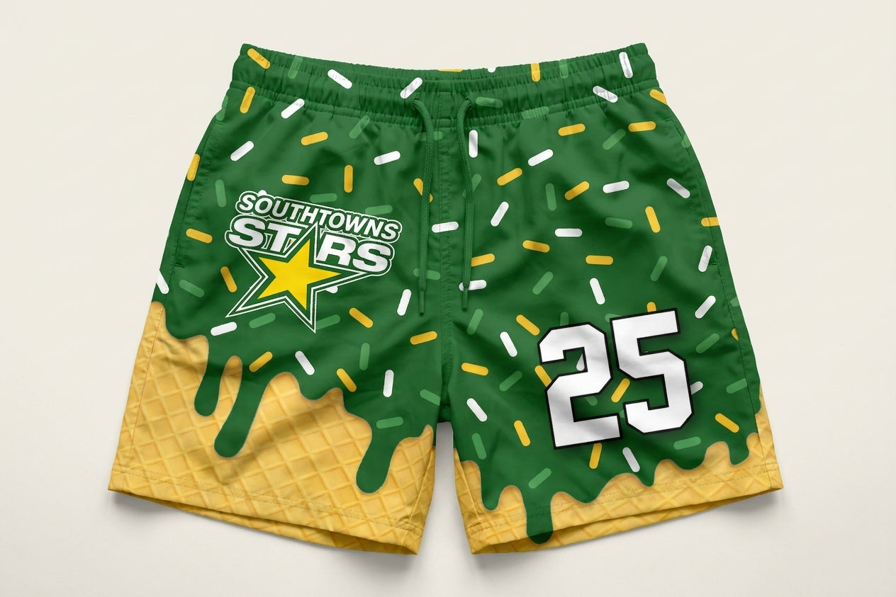 Southtowns Stars Custom Swim Trunks