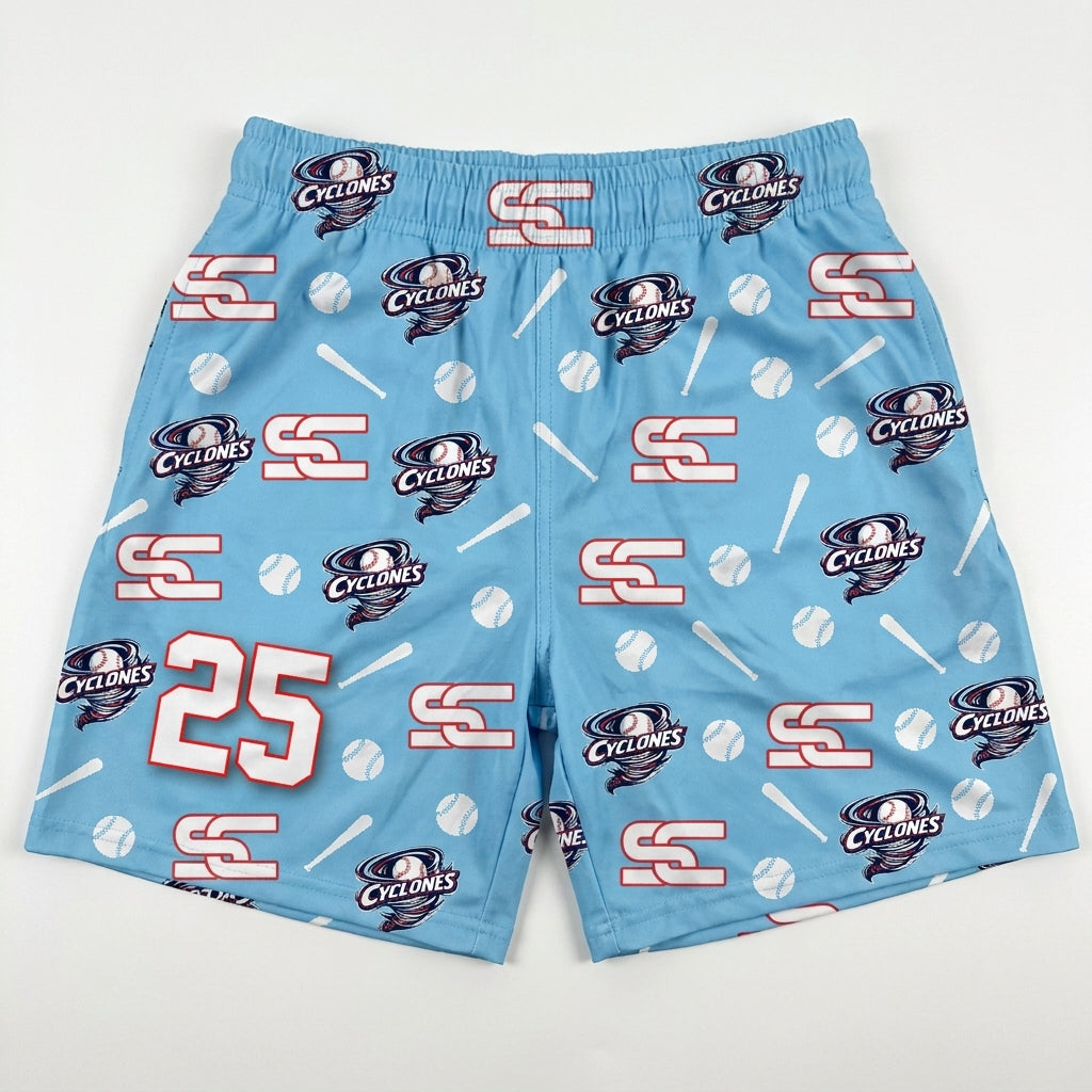 Space City Cyclones Custom Swim Trunks