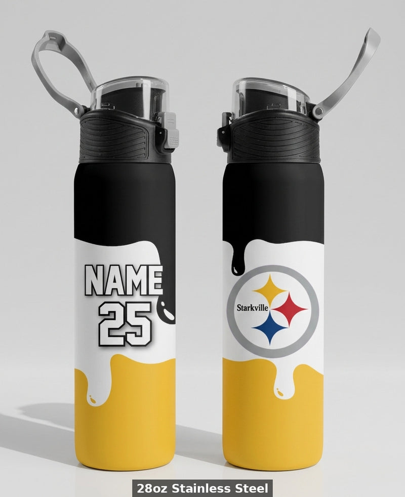 Starkville Steelers Custom Water Bottle