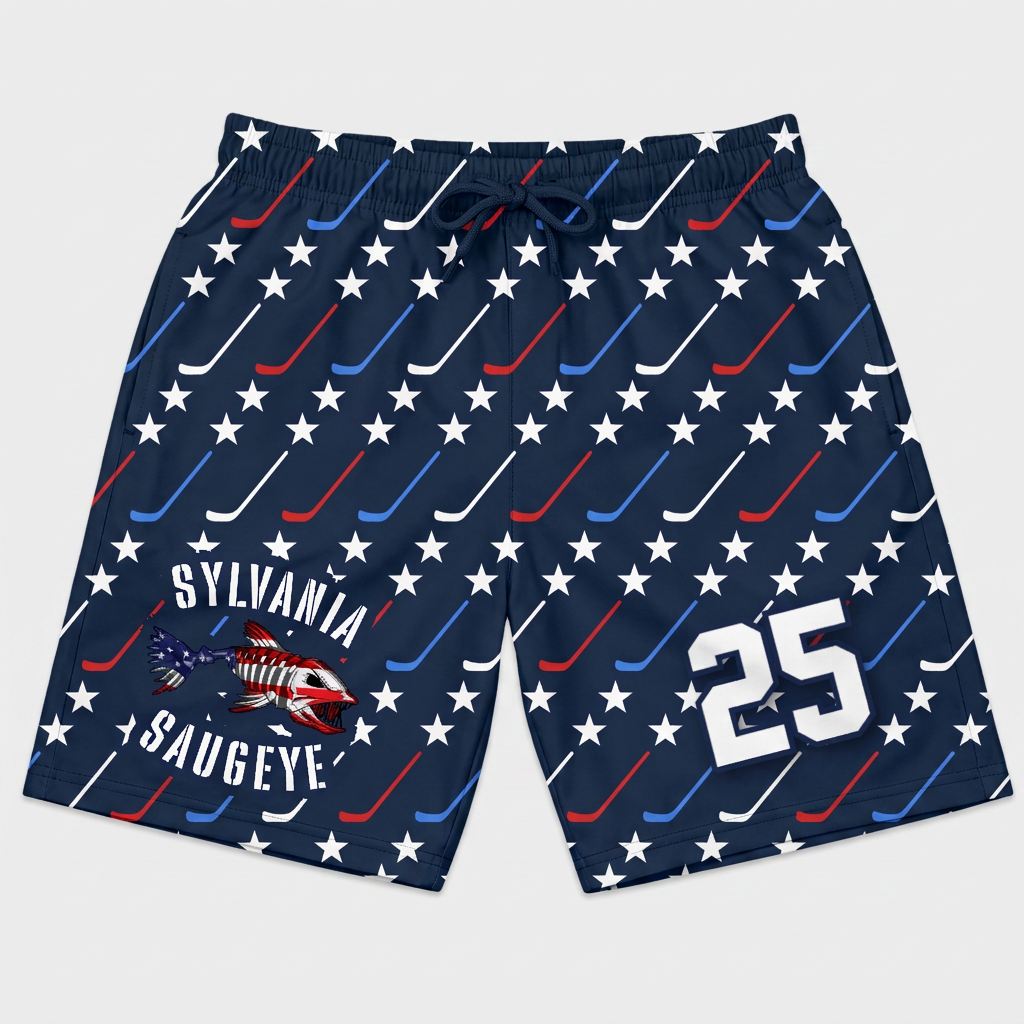 Sylvania Saugeye Custom Swim Trunks