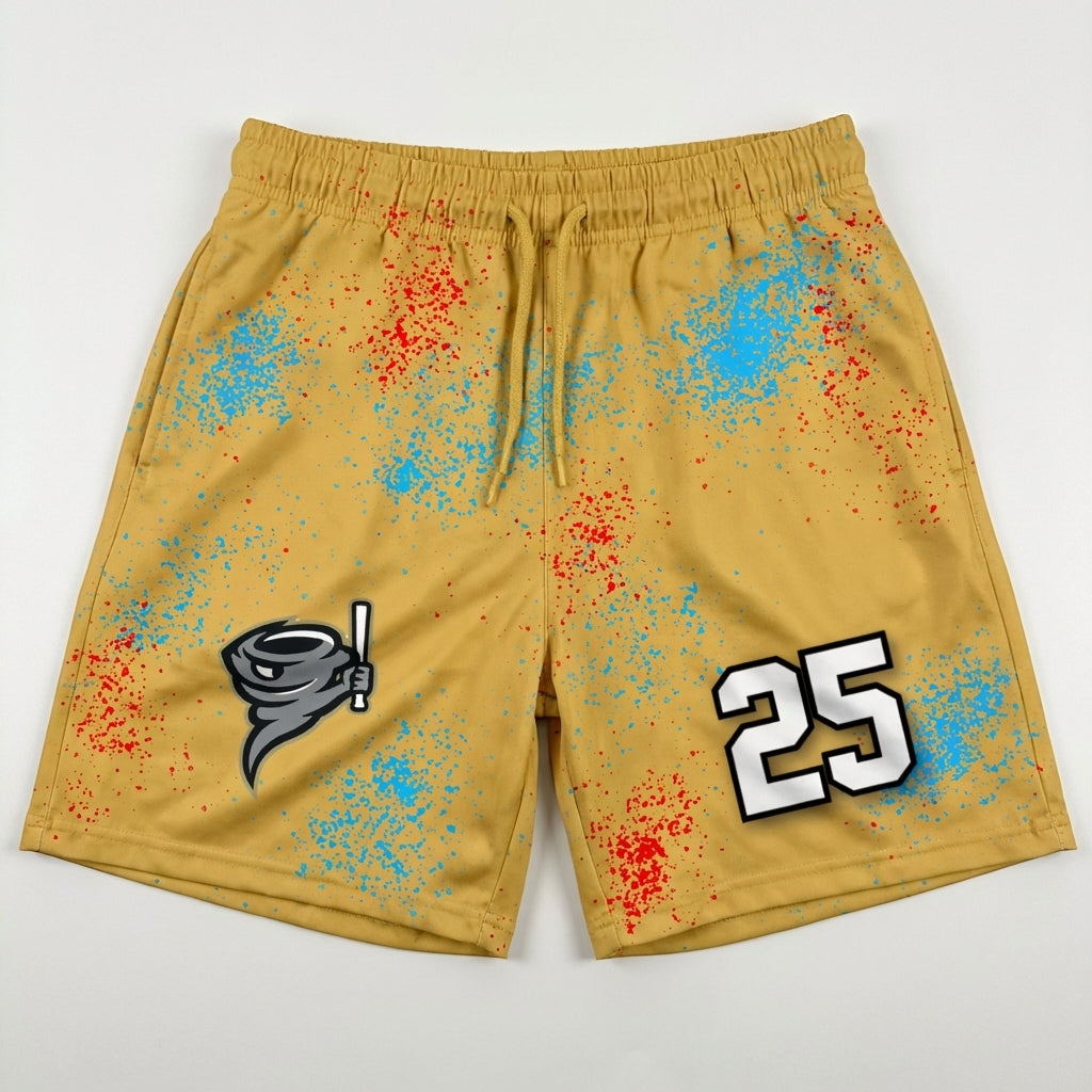 Tat 2 Tornados Custom Swim Trunks - Design 1