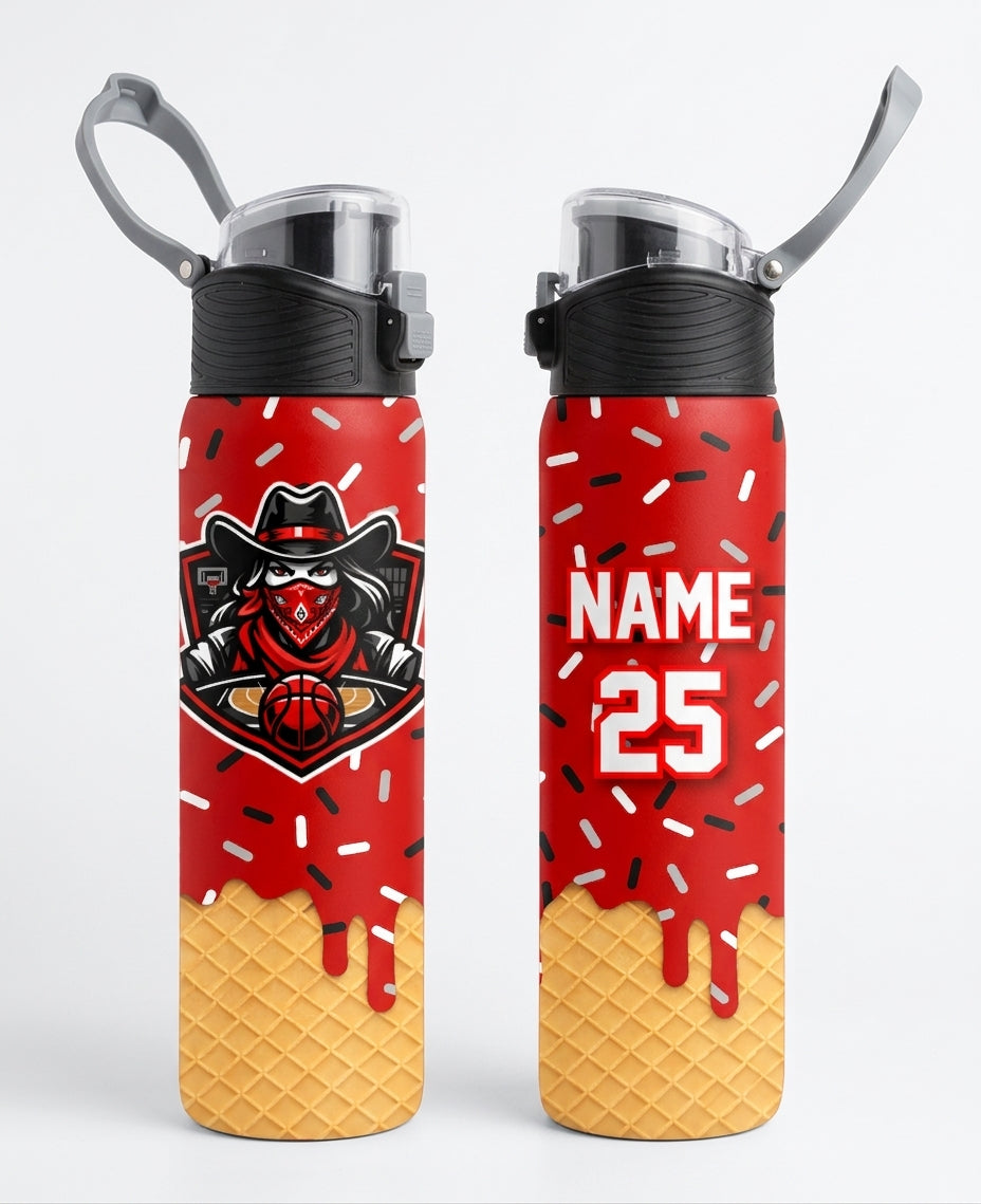 Tulare Lady Rebels Custom Water Bottle