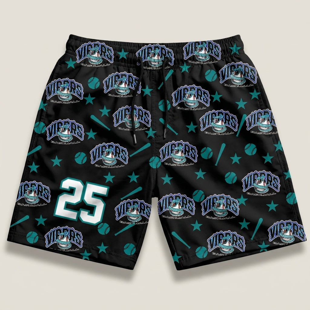 Vipers Custom Swim Trunks