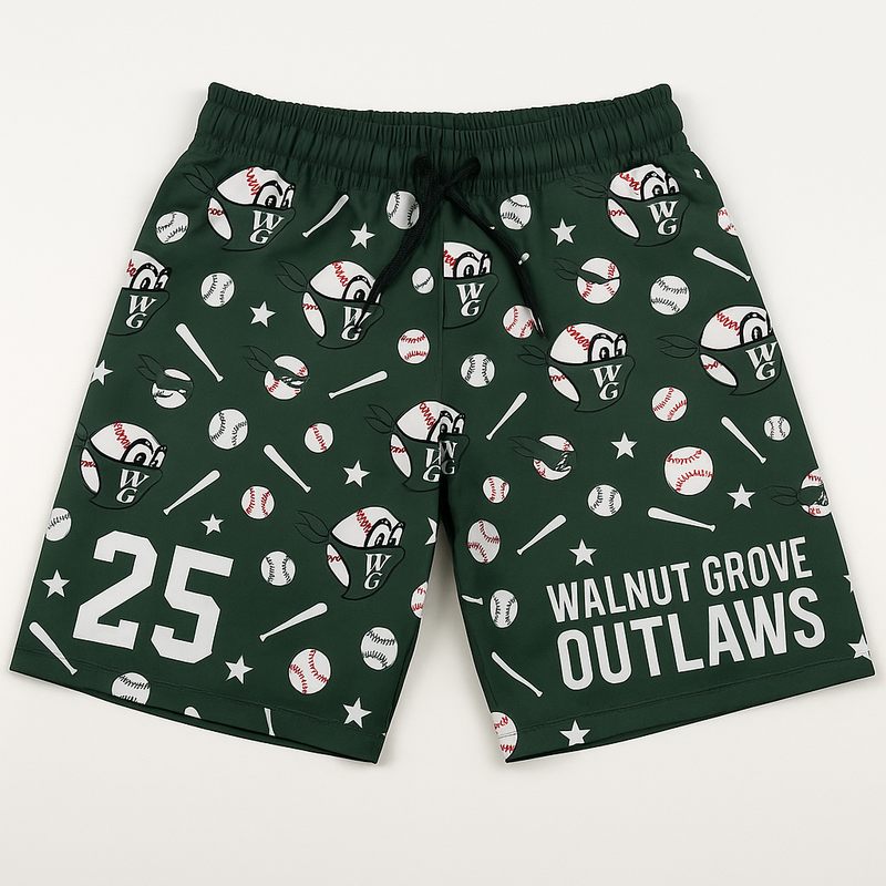 Walnut Grove Outlaws Custom Swim Trunks
