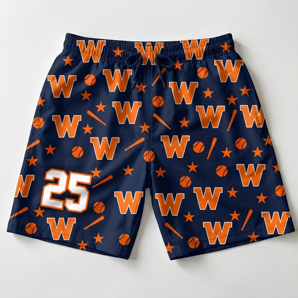 Walpole Little League Custom Athletic Shorts