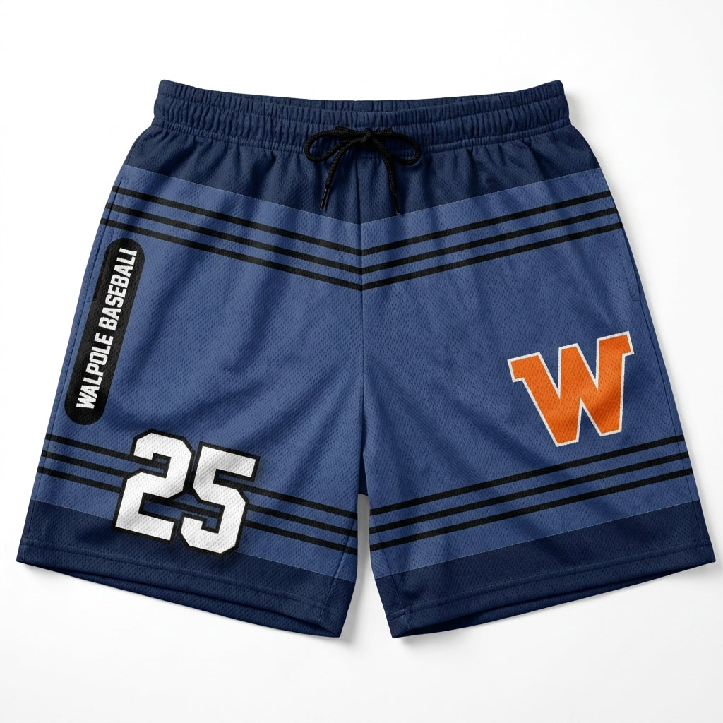 Walpole Little League Custom Athletic Shorts