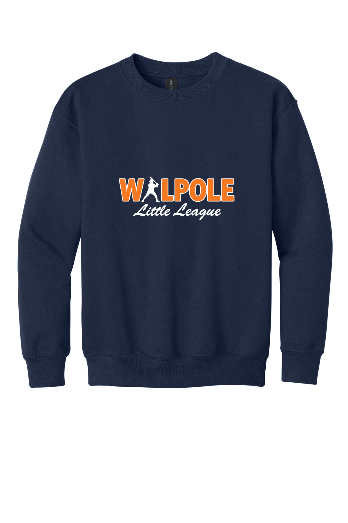 Walpole Little League Gildan Youth Heavy Blend™ Crewneck Sweatshirt (Navy)
