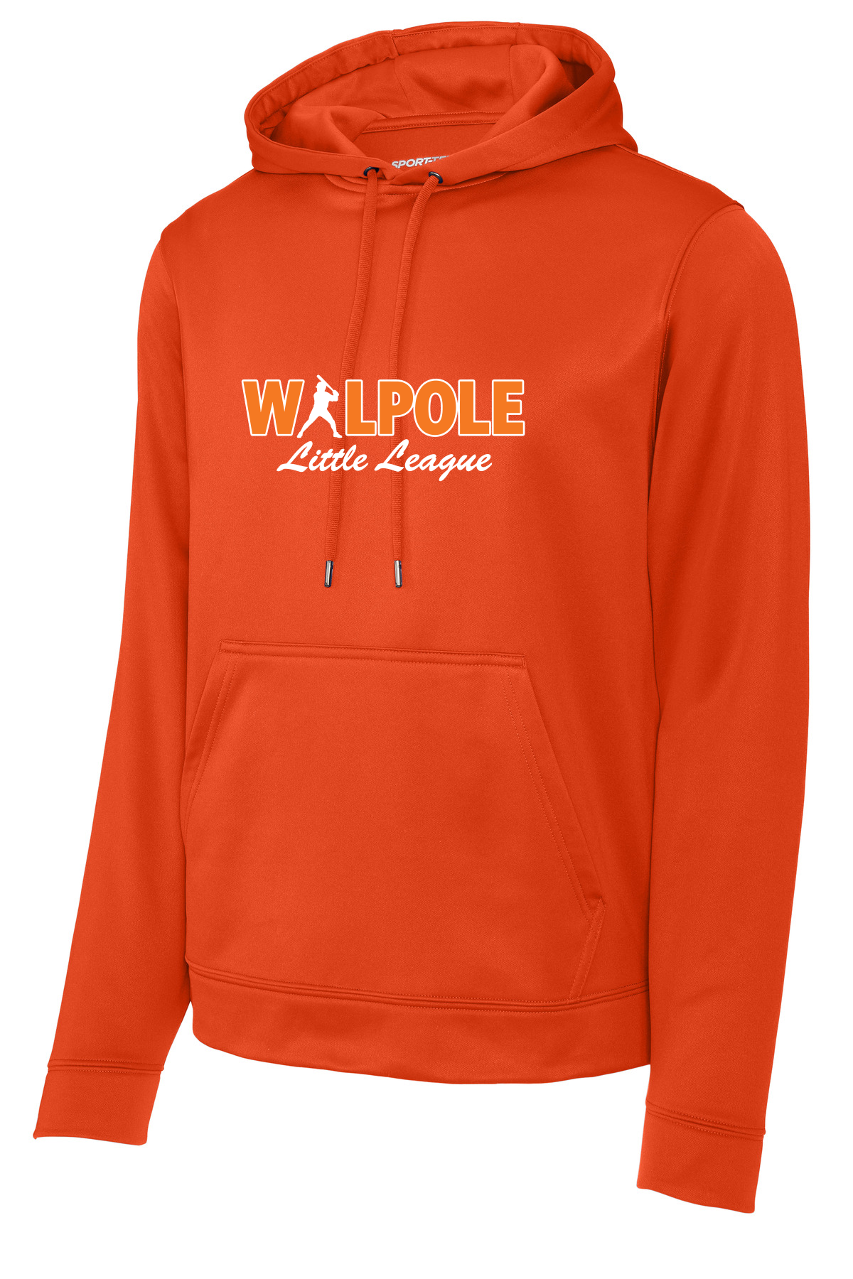 Walpole Little League Sport-Tek Sport-Wick Fleece Hooded Pullover (Deep Orange)