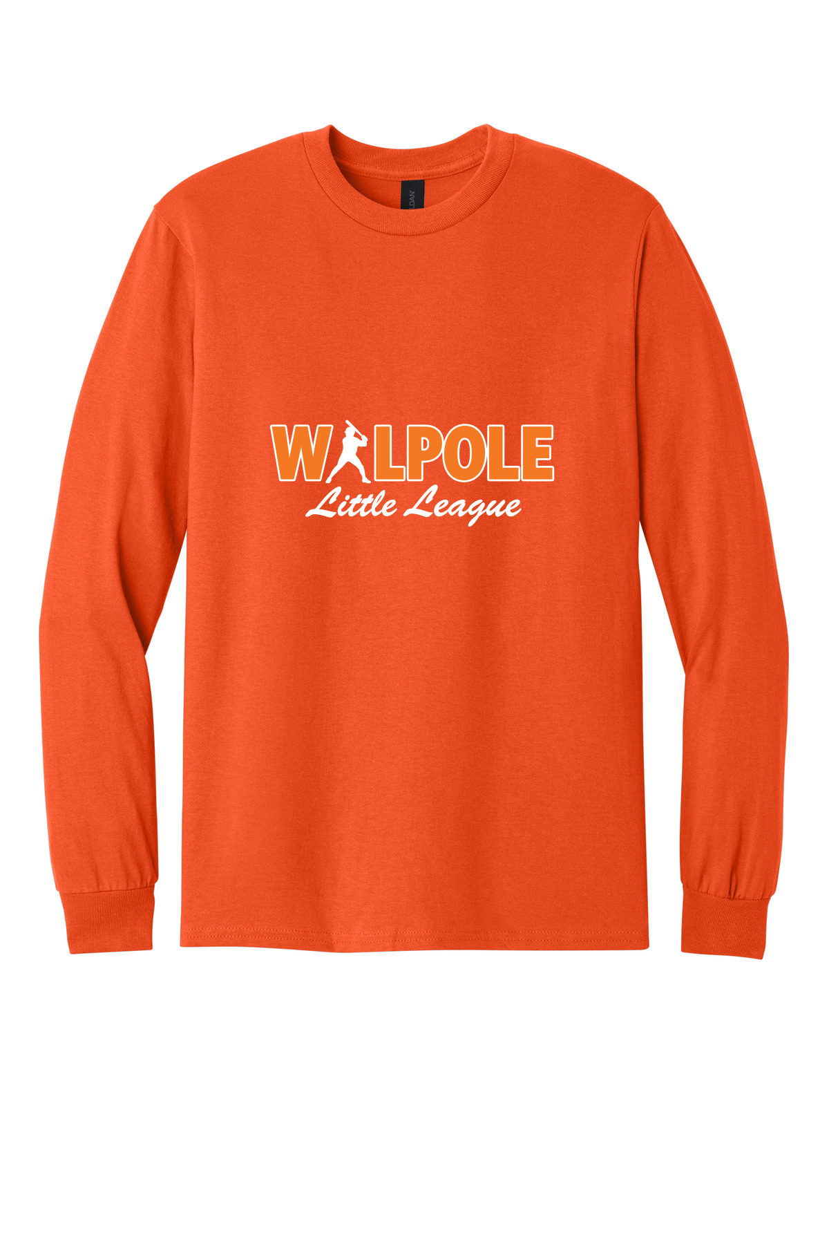 Walpole Little League Gildan Unisex Heavy Cotton™ Long Sleeve T-Shirt (Orange)
