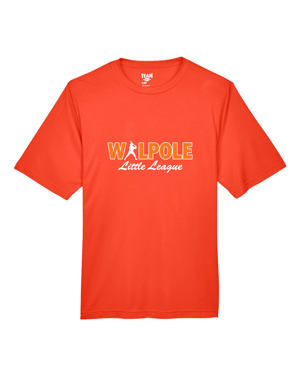 Walpole Little League Team 365 Men's Zone Performance T-Shirt (Sport Orange)