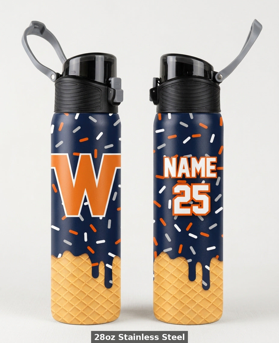 Walpole Little League Custom Water Bottle