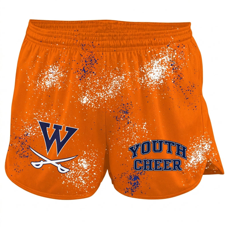 Walpole Rebels Football & Cheer Custom Athletic Shorts - Design 14