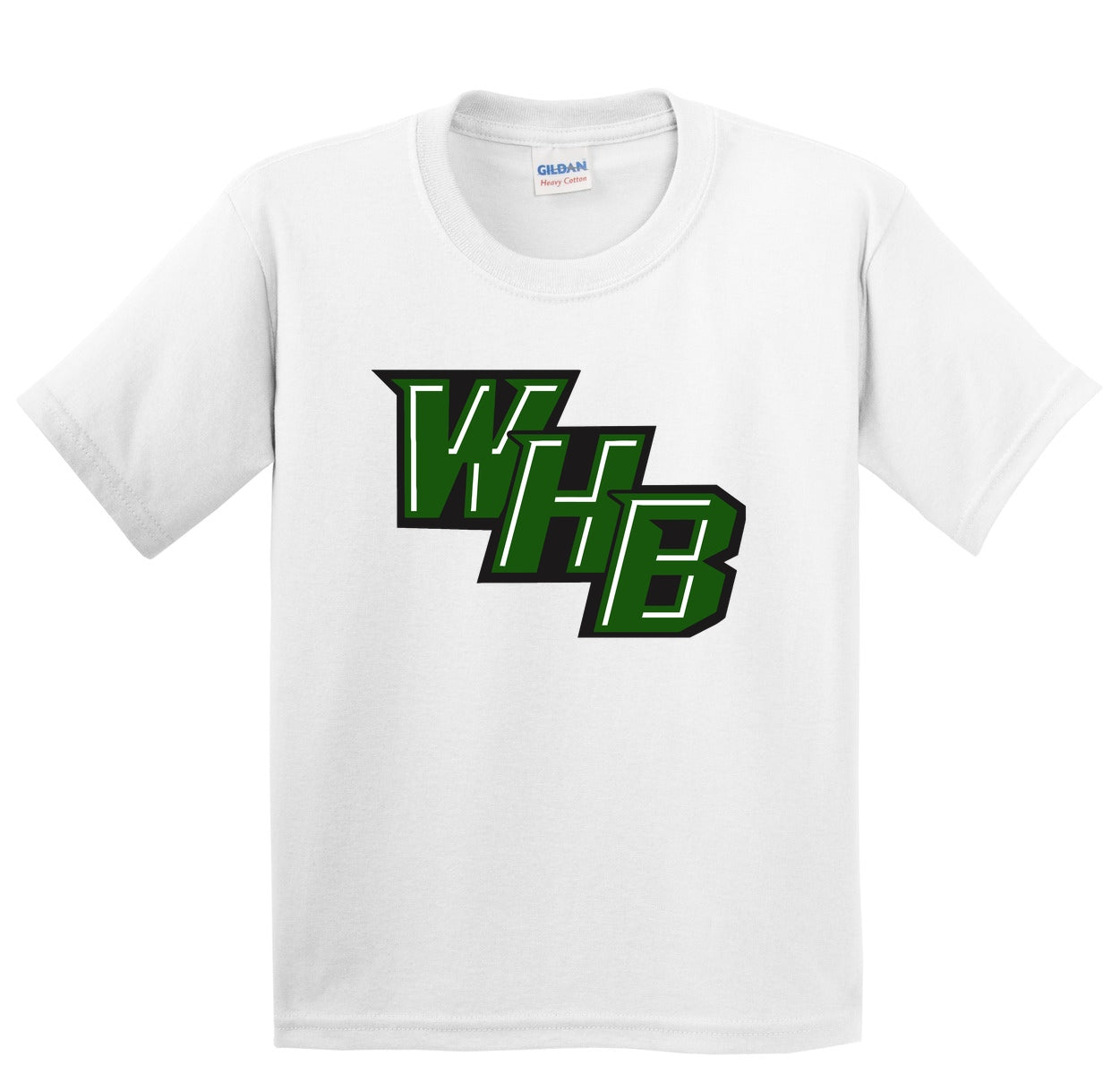 WHB Lacrosse Gildan - Youth Heavy Cotton 100% Cotton T-Shirt - White