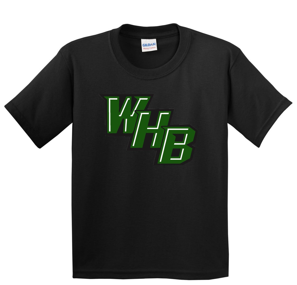 WHB Lacrosse Gildan - Youth Heavy Cotton 100% Cotton T-Shirt - Black