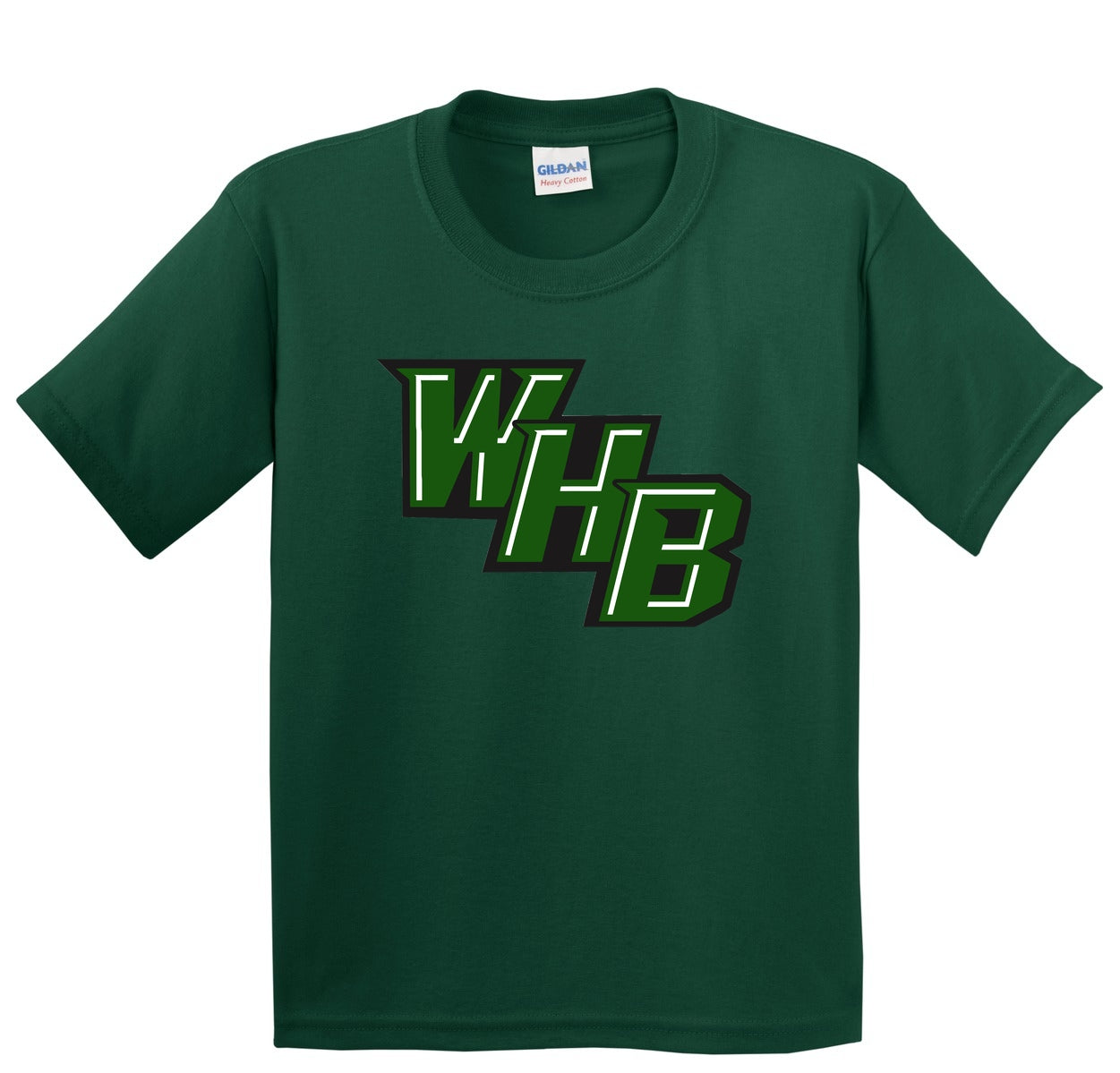 WHB Lacrosse Gildan - Youth Heavy Cotton 100% Cotton T-Shirt - Dark Green