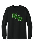 WHB Lacrosse Gildan - Heavy Cotton 100% Cotton Long Sleeve T-Shirt - Black