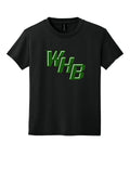 WHB Lacrosse Gildan Youth DryBlend 50 Cotton/50 Poly T-Shirt - Black