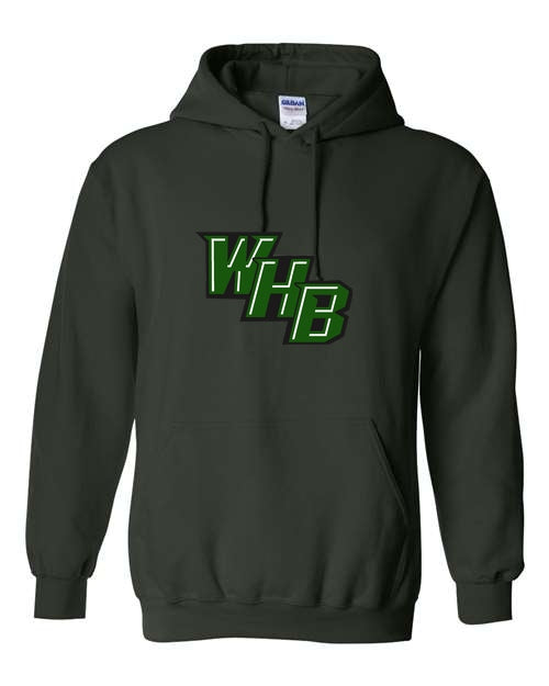 WHB Lacrosse Gildan Unisex Heavy Blend Hooded Sweatshirt - Dark Green