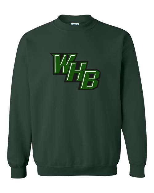 WHB Lacrosse Gildan Heavy Blend Crewneck Sweatshirt - Dark Green