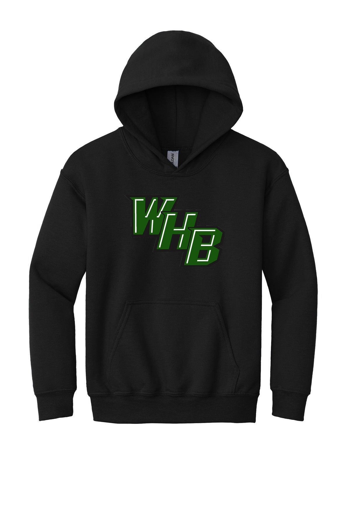 WHB Lacrosse Gildan - Youth Heavy Blend Hooded Sweatshirt - Black