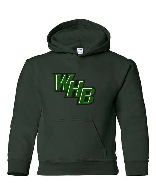 WHB Lacrosse Gildan - Youth Heavy Blend Hooded Sweatshirt - Dark Green