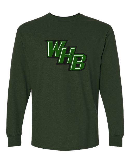 WHB Lacrosse Gildan Unisex Ultra Cotton Long Sleeve T-Shirt - Dark Green