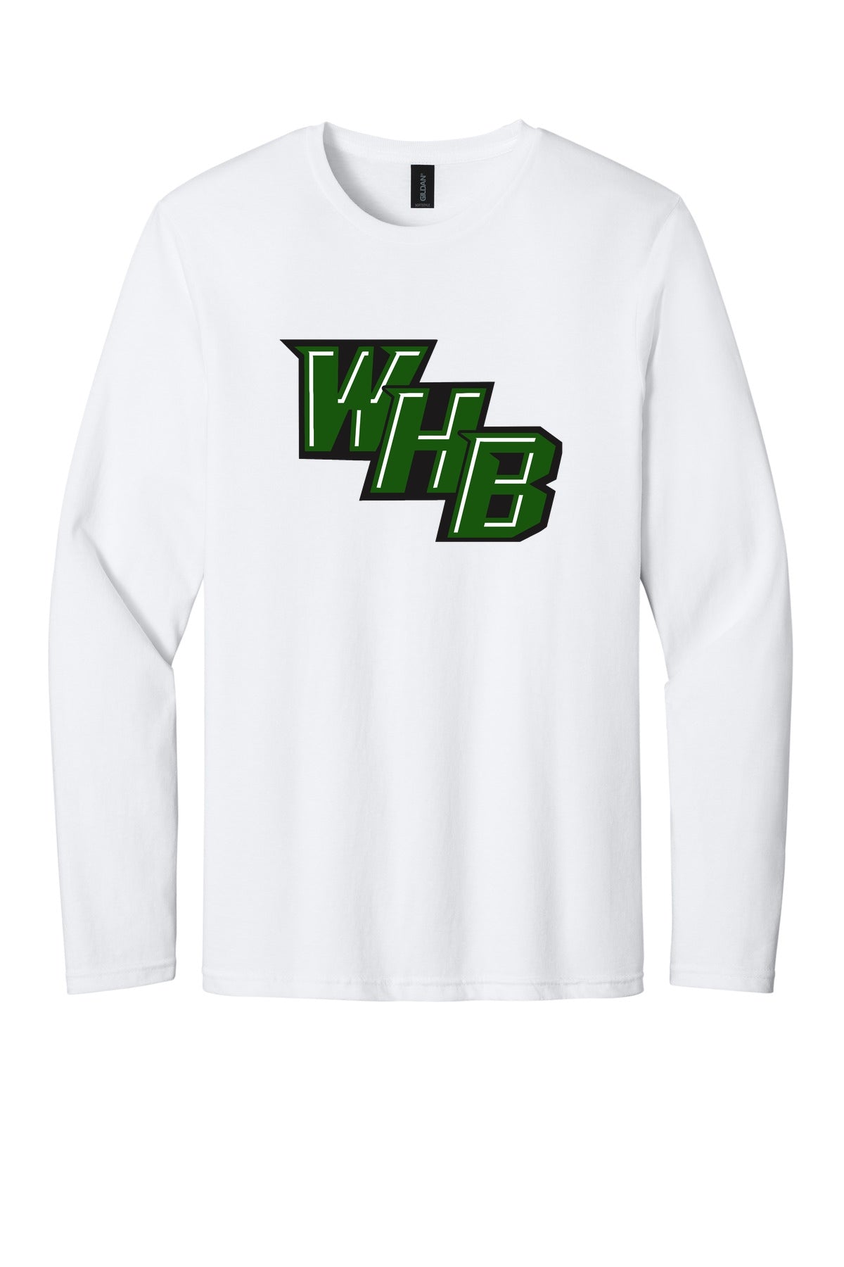 WHB Lacrosse Gildan Softstyle Long Sleeve T-Shirt - White