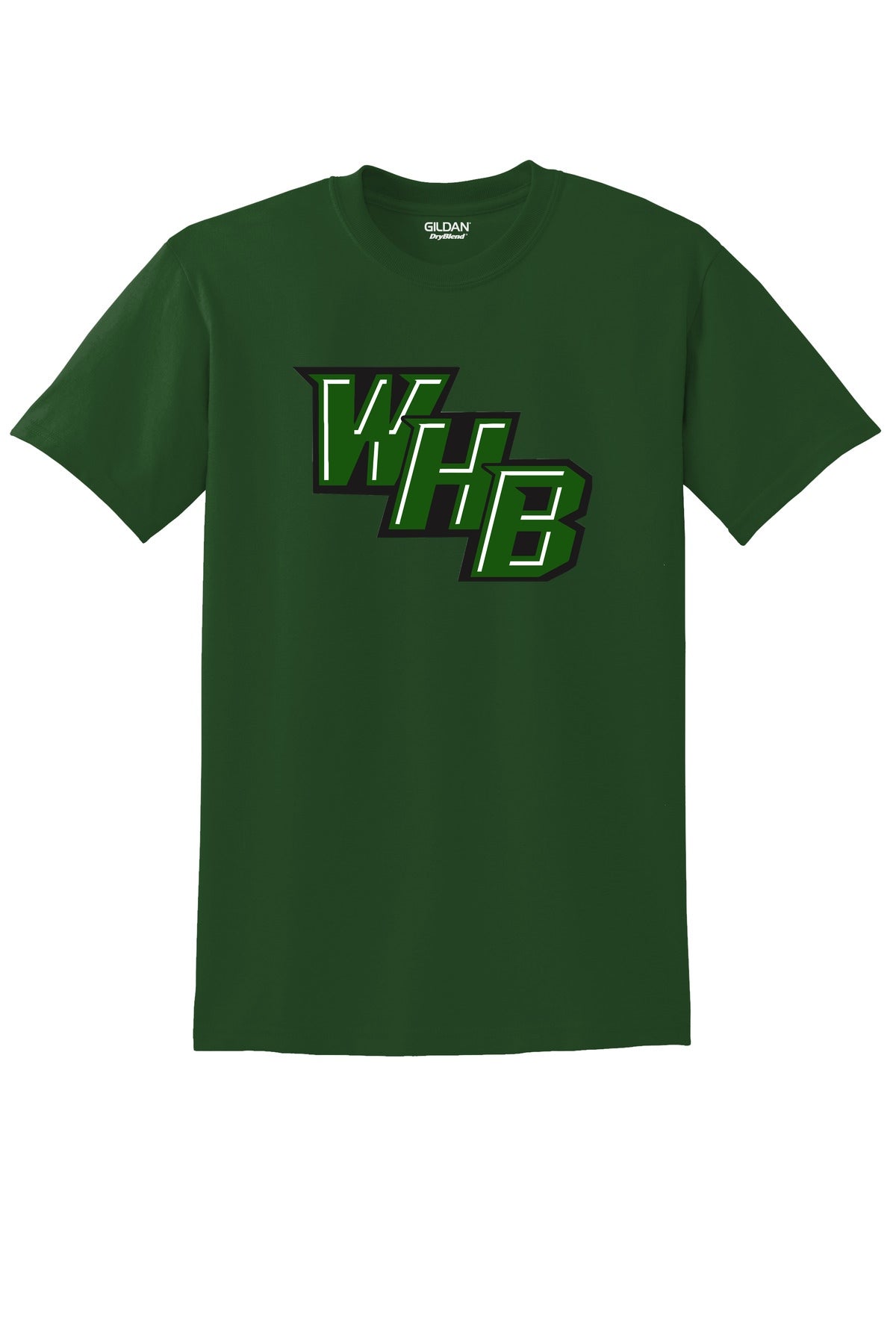 WHB Lacrosse Gildan DryBlend 50 Cotton/50 Poly T-Shirt - Dark Green