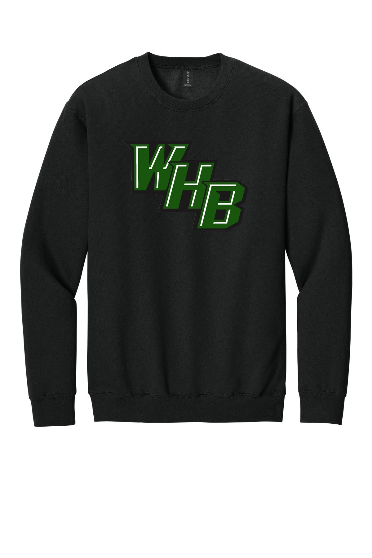 WHB Lacrosse Gildan Softstyle Crewneck Sweatshirt SF000 - Black