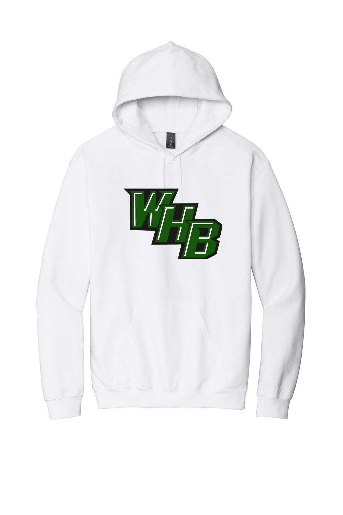 WHB Lacrosse Gildan Softstyle Midweight Pullover Hooded Sweatshirt SF500 - White