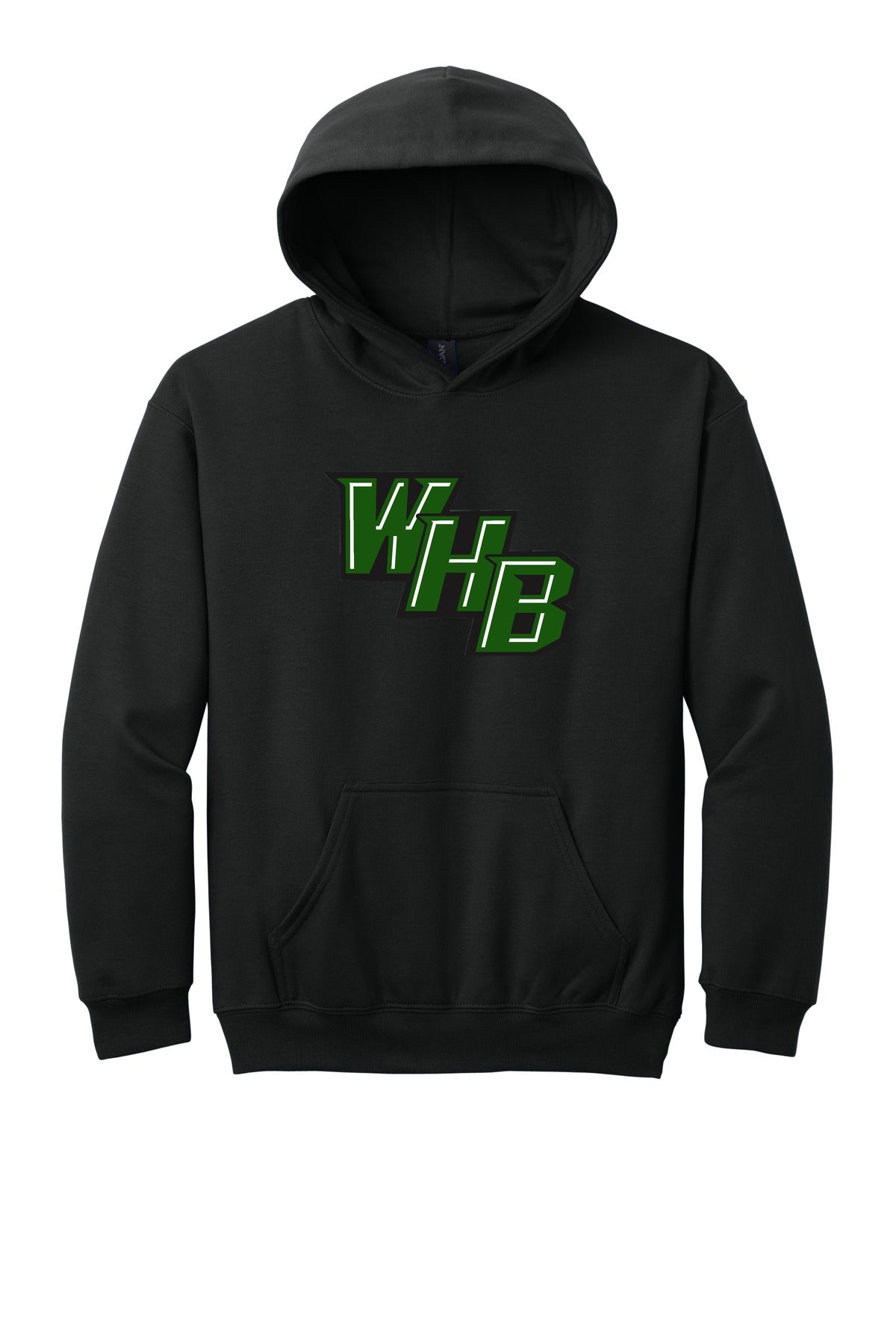 WHB Lacrosse Gildan Youth Softstyle Midweight Fleece Hoodie SF500B - Black