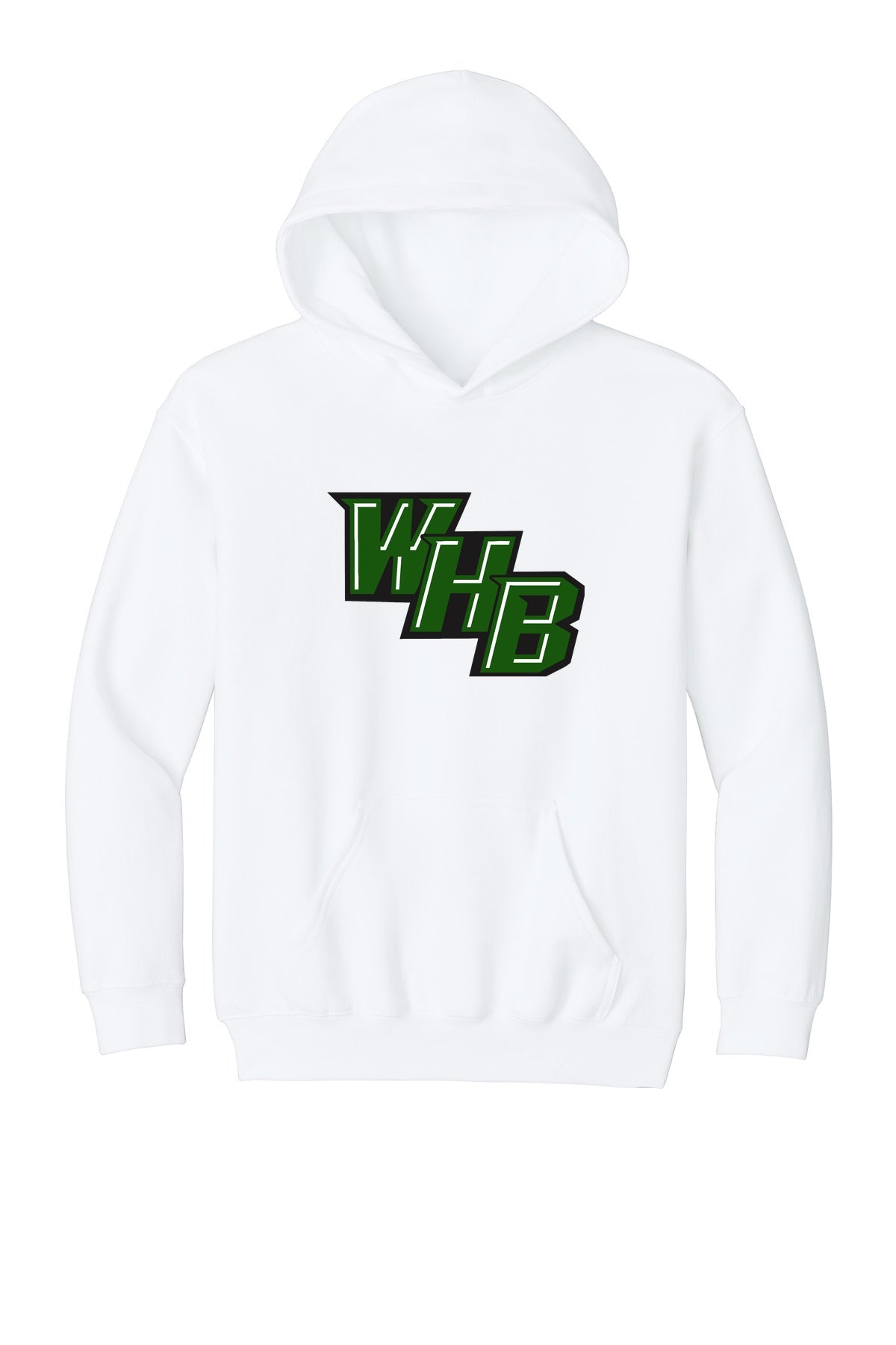WHB Lacrosse Gildan Youth Softstyle Midweight Fleece Hoodie SF500B - White