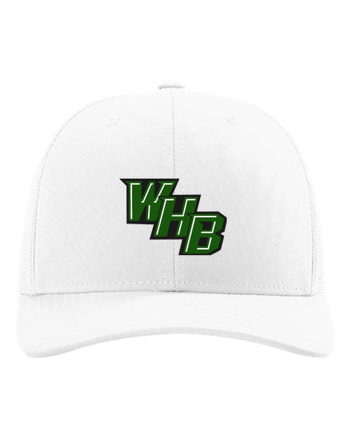 WHB Lacrosse Richardson Snapback Trucker Cap - White