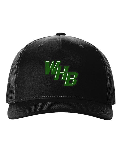 WHB Lacrosse Richardson Five-Panel Trucker Cap - Black