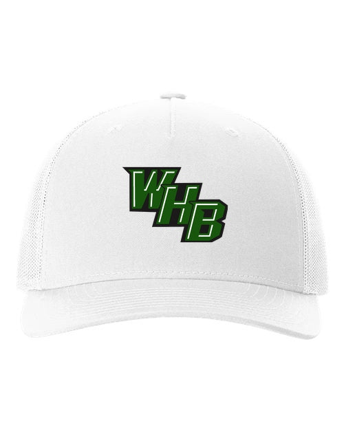 WHB Lacrosse Richardson Five-Panel Trucker Cap - White
