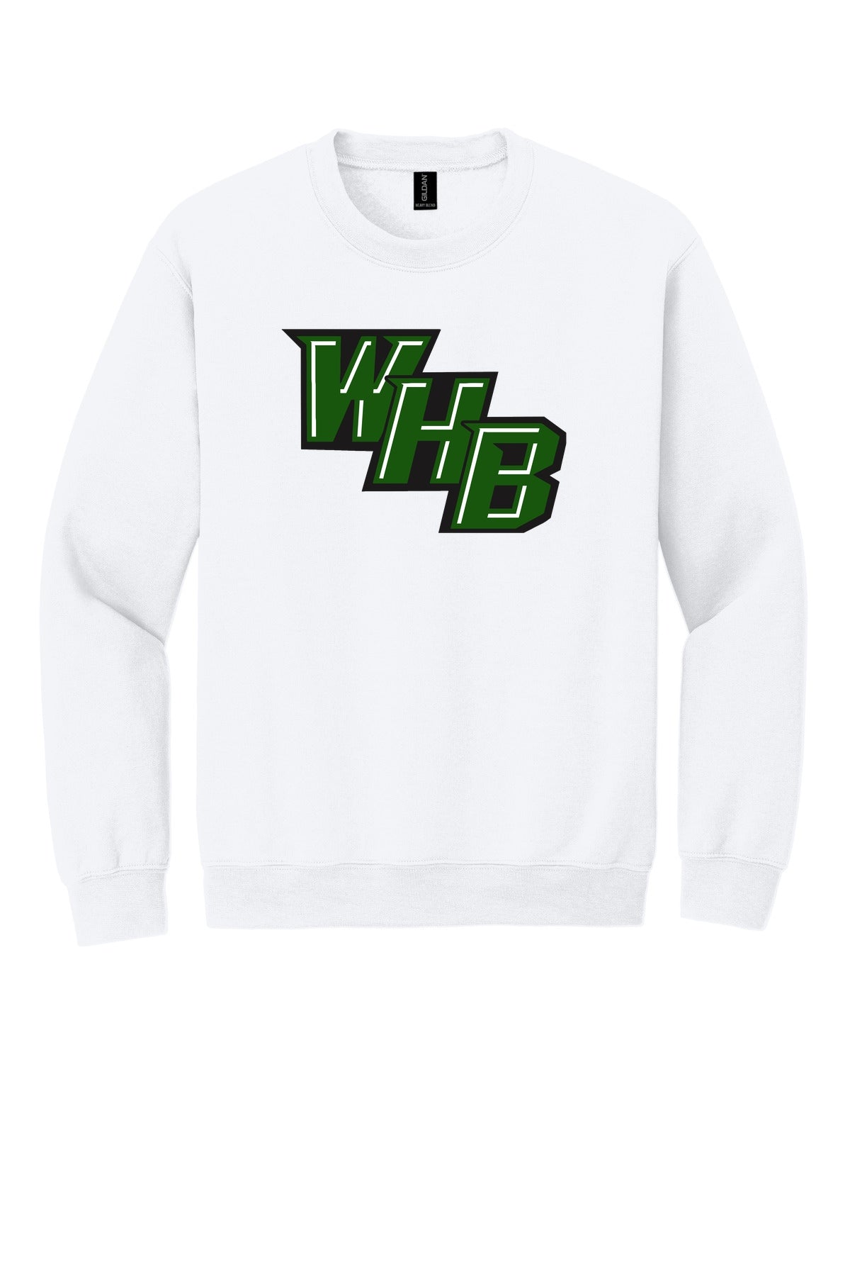 WHB Lacrosse Gildan Heavy Blend Crewneck Sweatshirt - White