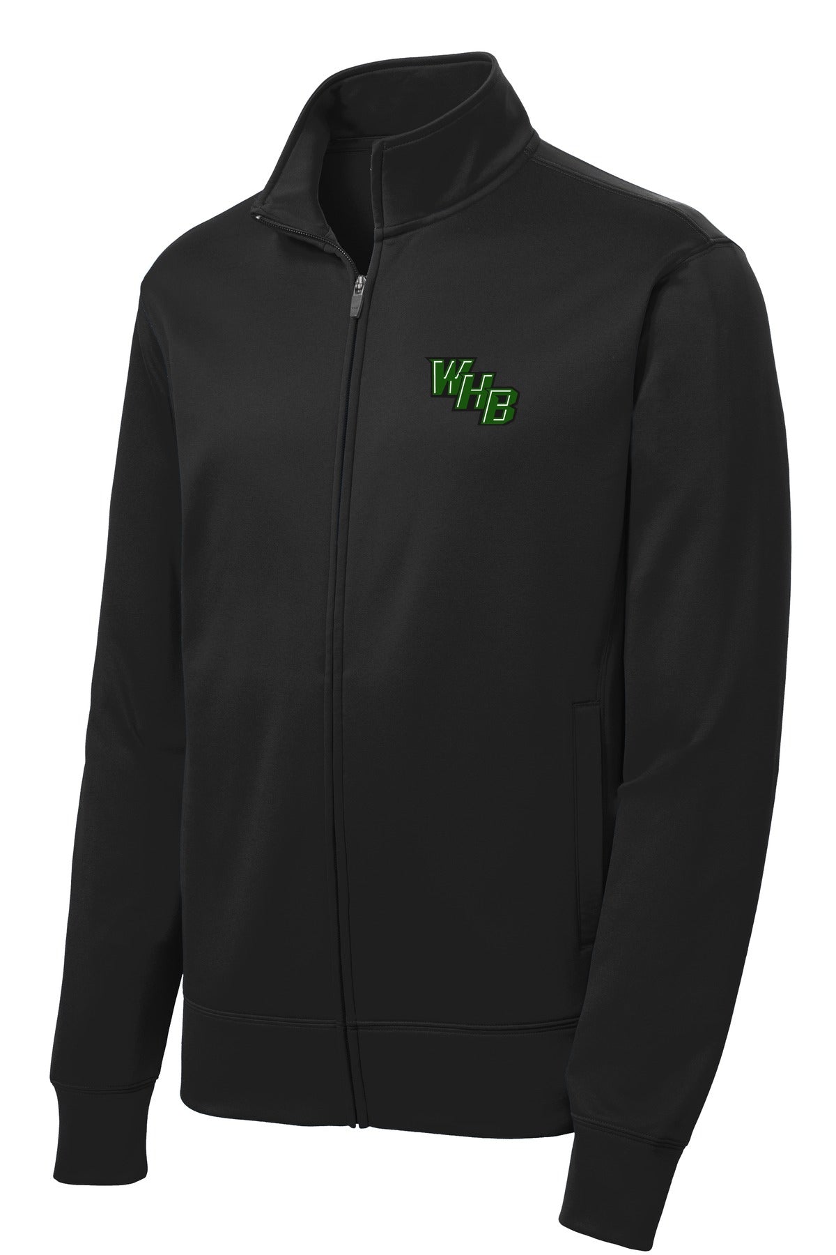WHB Lacrosse Sport-Tek Sport-Tek Sport-Wick Fleece Full-Zip Jacket - Black