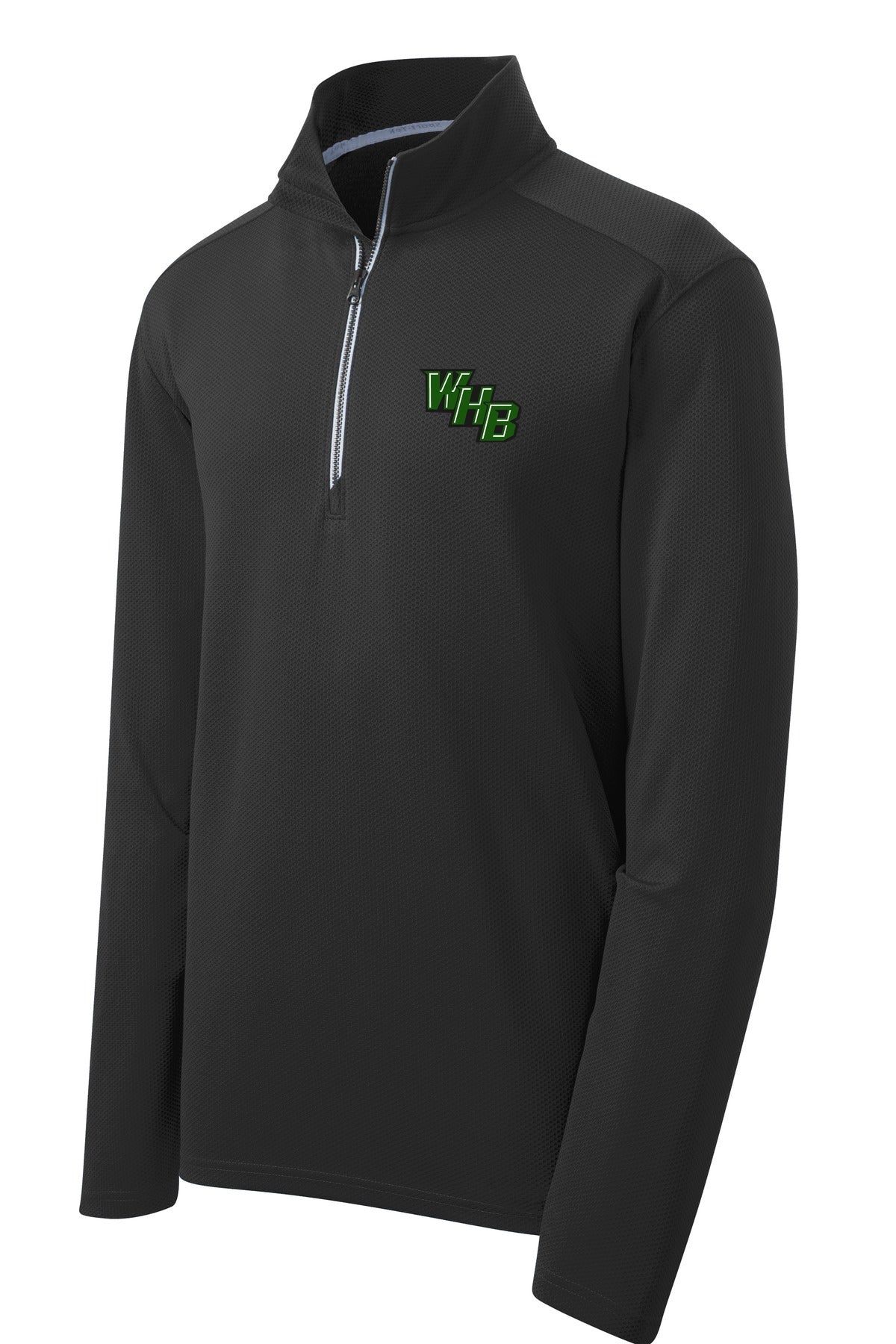 WHB Lacrosse Sport-Tek Sport-Tek Sport-Wick Textured 1/4-Zip Pullover - Black