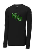WHB Lacrosse Nike Dri-FIT Cotton/Poly Long Sleeve Tee - Black