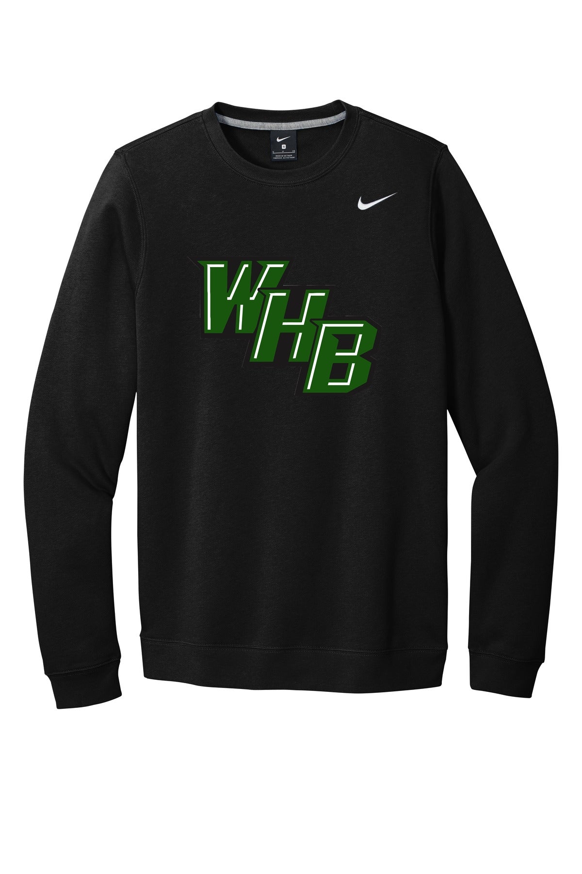 WHB Lacrosse Nike Club Fleece Crew CJ1614 - Black
