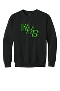 WHB Lacrosse Gildan Youth Heavy Blend Crewneck Sweatshirt - Black