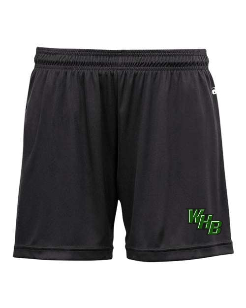 WHB Lacrosse Badger Women's B-Core 5" Inseam Shorts - Black