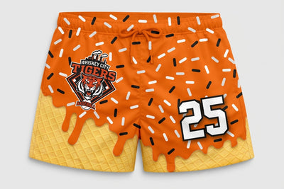 Whiskey City Tiger Custom Swim Trunks
