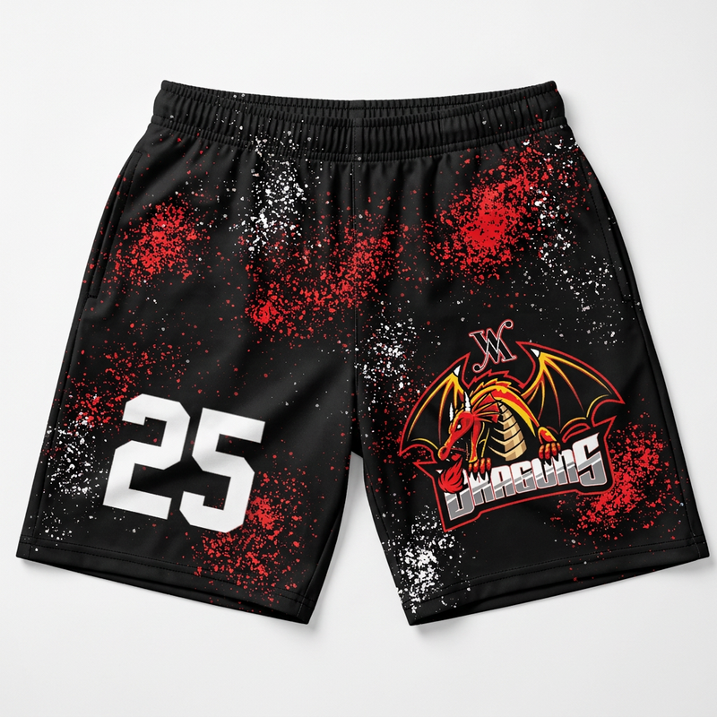 Wily Mo Dragons Custom Swim Trunks